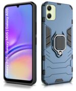 Shock Proof Back Case Mobile Cover for Samsung Galaxy F05 | Galaxy M05 | Galaxy A05 | Back Cover Case (Tough Armor | Hybrid PC + TPU | Ring Holder & in-Built Kickstand | Blue) - Image 5