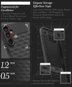 Back Cover for Samsung Galaxy M36 5G | Galaxy F36 5G with Hexa Cube Design | Ultra Slim Soft Case | Inner Velvet Fabric | Matte Silicone Flexible Mobile Case | Camera Protection  Black - Image 7