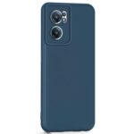 kelpuj Back Case Cover for 1+ Nord CE 2 5G Slim Ultra Soft Rubberised | Inner Velvet Fabric Lining | Matte Silicone Flexible Camera Protection Back Case for 1+ OnePlus Nord CE 2 5G - Blue - Image 4