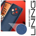 Back Cover for Oppo F27 5G | Ultra Slim Soft Rubberised Case | Inner Velvet Fabric Lining | Matte Silicone Flexible Mobile Case | Camera Protection - Blue - Image 5