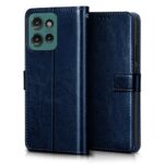 Shock Proof Flip Cover Back Case for Motorola Moto Edge 50 5G | Magnetic Wallet Leather Case with Stand - Image 5