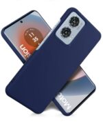 Slim Frameless Back Cover for Motorola Moto Edge 50 Fusion 5G | Moto Edge G96 Fusion 5G Ultra Thin Lightweight Design & Camera Protection | Soft Matte Silicone Flexible Mobile Case Blue - Image 5