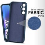 Back Cover for Samsung Galaxy A05S 5G | Galaxy M14 4G | Ultra Slim Soft Rubberised Case | Inner Velvet Fabric Lining | Matte Silicone Flexible Mobile Case | Camera Protection - Blue - Image 5