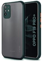 kelpuj Back Cover for Oppo F19 Pro Plus (Poly Carbonate|Green)