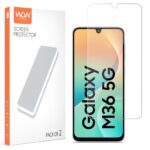 Unbreakable Nano Film Glass Screen Protector for Samsung Galaxy M36 5G | Samsung Galaxy F36 5G [ Flexible Like a Screen Guard, Harder Than a Tempered Glass ]  Pack of 2 Transparent - Image 3