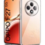 Transparent Back Cover Case for Oppo F27 5G | Raised Bumps for Full Device & Camera Protection Shockproof TPU Silicone Back Case Mobile Cover Transparent