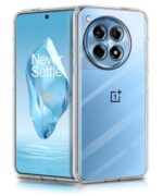 kelpuj Crystal Clear Transparent Back Case Cover for 1+ OnePlus 12R 5G | Full Device & Camera Protection Shockproof TPU | Flexible Silicone Back Cover Case Transparent