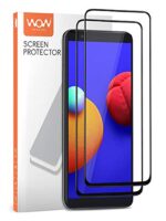 6D Tempered Glass Screen Protector Compatible for Samsung Galaxy M01 Core with Full Glue Edge to Edge Coverage and Protection with Easy Installation Kit  Black [ Pack of 2 ] - Image 3