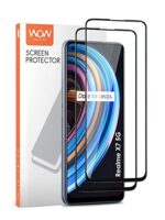 6D Tempered Glass Screen Protector Compatible for Realme X7 5G with Full Glue Edge to Edge Coverage and Protection with Easy Installation Kit  Black [ Pack of 2 ] - Image 5