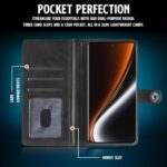 Shock Proof Flip Cover Back Case for Realme Narzo 80 Pro 5G | Magnetic Wallet Leather Case with Stand - Image 5