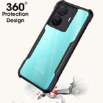 Shock Proof Clear Back Cover Case Mobile Cover for iQOO Z6 Pro | Vivo T1 Pro 5G (Hard | Hybrid PC + TPU | Full Armour Device & Camera Protection | Black) - Image 5