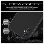 Back Cover for Samsung Galaxy F05 | Galaxy M05 | Galaxy A05 | Ultra Slim Soft Rubberised Case | Inner Velvet Fabric Lining | Matte Silicone Flexible Mobile Case | Camera Protection - Black - Image 7