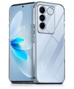 Crystal Clear Transparent Back Case Cover for Vivo V27 | Vivo V27 Pro | Full Device & Camera Protection Shockproof TPU Silicone Back Cover Case Transparent
