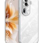 kelpuj Crystal Clear Transparent Back Case Cover for Oppo Reno 11 Pro 5G | Full Device & Camera Protection Shockproof TPU Silicone Back Cover Case Transparent