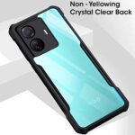 Shock Proof Clear Back Cover Case Mobile Cover for iQOO Z6 Pro | Vivo T1 Pro 5G (Hard | Hybrid PC + TPU | Full Armour Device & Camera Protection | Black) - Image 7