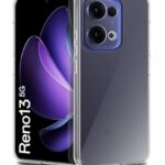 Transparent Back Cover Case for Oppo Reno 13 5G | Raised Bumps for Full Device & Camera Protection Shockproof TPU Silicone Back Case Mobile Cover Transparent