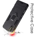 kelpuj Shock Proof Back Case Mobile Cover for Realme 8 | 8 Pro | Bumper Back Cover Case (Tough Armor | Hybrid PC + TPU | Full Protection with Ring Holder & in-Built Kickstand | Black) - Image 5