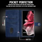 Shock Proof Flip Cover Back Case for Vivo V30E 5G | Magnetic Wallet Leather Case with Stand - Image 7
