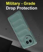 kelpuj Ultimate Silicon Back Cover Case for Realme Narzo 60X 5G | 11 | 11X 5G | Military Grade Drop Protection Shockproof | Anti-Slip Grip | Scratch Proof Micro-Fibre Cloth Inside (Forest Green) - Image 7