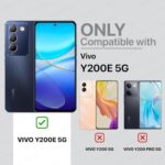 Shock Proof Flip Cover Back Case for Vivo Y200E 5G | Magnetic Wallet Leather Case with Stand - Image 3
