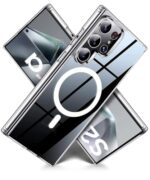 Ultra-Hybrid Back Case Cover for Samsung Galaxy S24 Ultra 5G | Compatible with MagSafe | Drop and Camera Protection | Shock Proof Crystal Clear Mobile Back Case (PC+TPU, Transparent) - Image 4