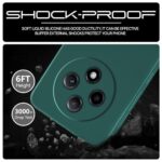 Back Cover for Oppo F27 Pro Plus 5G | Ultra Slim Soft Rubberised Case | Inner Velvet Fabric Lining | Matte Silicone Flexible Mobile Case | Camera Protection - Green - Image 7