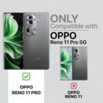 Shock Proof Flip Cover Back Case for Oppo Reno 11 Pro 5G | Magnetic Wallet Leather Case with Stand - Image 3