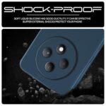 Back Cover for Oppo F27 5G | Ultra Slim Soft Rubberised Case | Inner Velvet Fabric Lining | Matte Silicone Flexible Mobile Case | Camera Protection - Blue - Image 7