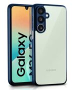Shockproof Hybrid Back Cover for Samsung Galaxy M36 5G |Samsung Galaxy F36 5G Hard Slim fit Back Case | PC & TPU | Clear Transparent Case Blue