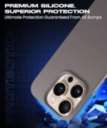 Slim Frameless Back Cover for iPhone 16 Pro Max | Ultra Thin Lightweight Design & Camera Protection | Soft Matte Silicone Flexible Mobile Case (Grey) - Image 5