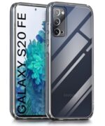 Ultra-Hybrid Armor Bumper Series Back Case Cover for Samsung Galaxy S20 FE 5G | Non-Yellowing Transparent Back | Camera Protection Back Cover Case | Shockproof Slim Cover - Transparent