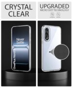 Transparent Back Cover Case for 1+ OnePlus Nord 5 | Raised Bumps for Full Device & Camera Protection Shockproof TPU Silicone Back Case Mobile Cover Transparent - Image 7