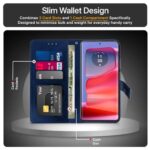 Shock Proof Flip Cover Back Case for Motorola Moto Edge 50 Pro | Magnetic Wallet Leather Case with Stand - Image 7