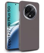 Slim Frameless Back Cover for Oppo F27 Pro Plus 5G | Ultra Thin Lightweight Design & Camera Protection | Soft Matte Silicone Flexible Mobile Case (Grey)