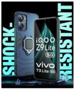 Shock Proof Back Cover for iQOO Z9 Lite | Vivo T3 Lite 5G | Y18t | Y18 | Y18e | Y03 | Y28s | Y37 | Mobile Case (Tough Armor | Hybrid PC + TPU | Ring Holder & inBuilt Kickstand | Blue) - Image 7