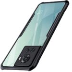 Shock Proof Clear Back Case Mobile Cover for 1+ OnePlus 10R 5G | 10R Prime 5G (Hard | Hybrid PC + TPU | Full Armour Device & Camera Protection | Black)