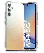 Crystal Clear Transparent Back Case Cover for Samsung Galaxy A34 5G | Full Device & Camera Protection Shockproof TPU Silicone Back Cover Case Transparent - Image 5