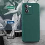 Back Cover for iQOO Z9 5G | Ultra Slim Soft Rubberised Case | Inner Velvet Fabric Lining | Matte Silicone Flexible Mobile Case | Camera Protection  Green - Image 7
