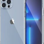 Crystal Clear Transparent Back Case Cover Compatible Apple iPhone 13 Pro Max | Full Device & Camera Protection Shockproof TPU Silicone Back Cover Case for Mobile Transparent