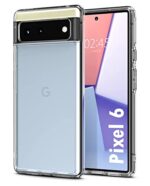 Crystal Clear Transparent Back Case Cover for Google Pixel 6 | Full Device & Camera Protection Shockproof TPU Silicone Back Cover Case Transparent