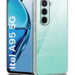 Transparent Back Cover Case for Itel A95 5G | Raised Bumps for Full Device & Camera Protection Shockproof TPU Silicone Back Case Mobile Cover Transparent