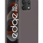 Slim Frameless Back Cover for Motorola Moto Edge 50 Pro | Ultra Thin Lightweight Design & Camera Protection | Soft Matte Silicone Flexible Mobile Case (Grey)