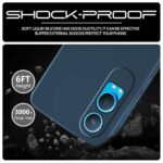 Back Cover for 1+ OnePlus Nord CE 4 Lite 5G | Ultra Slim Soft Rubberised Case | Inner Velvet Fabric Lining | Matte Silicone Flexible Mobile Case | Camera Protection - Blue - Image 7