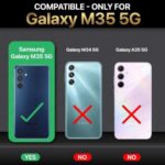 Back Case Cover for Samsung Galaxy M35 5G | Camera Bump Protection & Inner Velvet Fabric Lining | Ultra Slim Matte Soft Rubberised Case Cover (Blue) - Image 3