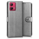 Shock Proof Flip Cover Back Case for Motorola Moto G84 5G | Magnetic Wallet Leather Case with Stand - Image 5