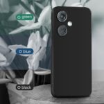 kelpuj Back Cover for 1+ OnePlus Nord CE 3 5G | Ultra Slim Soft Rubberised Case | Inner Velvet Fabric Lining | Matte Silicone Flexible Mobile Case | Camera Protection - Black - Image 7