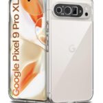 Transparent Back Cover Case for Google Pixel 9 Pro XL | Raised Bumps for Full Device & Camera Protection Shockproof TPU Silicone Back Case Mobile Cover Transparent