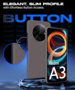 kelpuj Slim Frameless Back Cover for Mi Redmi A3 | Redmi A3X | Poco C61 | Ultra Thin Lightweight Design & Camera Protection | Soft Matte Silicone Flexible Mobile Case (Grey) - Image 6