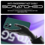 Back Cover for Oppo Reno 13 Pro 5G | Ultra Slim Soft Rubberised Case | Inner Velvet Fabric Lining | Matte Silicone Flexible Mobile Case | Camera Protection - Green - Image 8