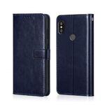 Shock Proof Flip Cover Back Case for Xiaomi Mi Redmi Note 6 Pro | Magnetic Wallet Leather Case with Stand